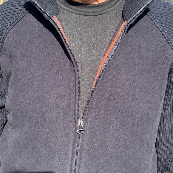 Hugo Boss cotton-blend navy sweater L-XL - Picture 4 of 10